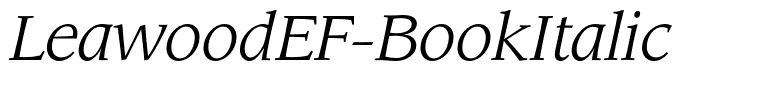 LeawoodEF-BookItalic