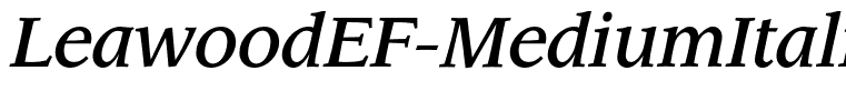 LeawoodEF-MediumItalic