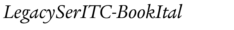 LegacySerITC-BookItal