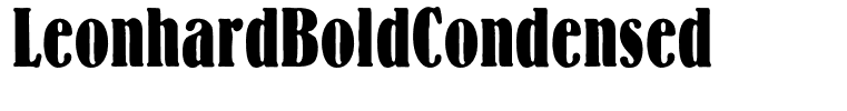 LeonhardBoldCondensed