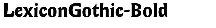 LexiconGothic-Bold