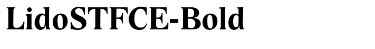 LidoSTFCE-Bold
