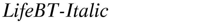 LifeBT-Italic