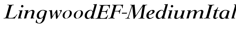 LingwoodEF-MediumItalic