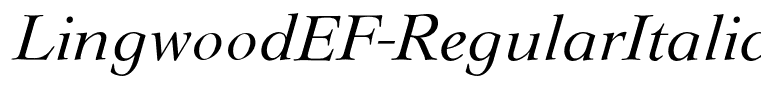 LingwoodEF-RegularItalic
