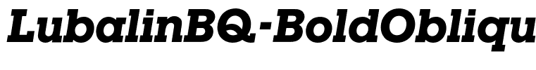 LubalinBQ-BoldOblique