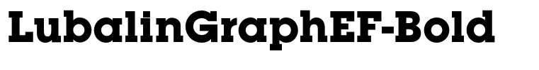 LubalinGraphEF-Bold