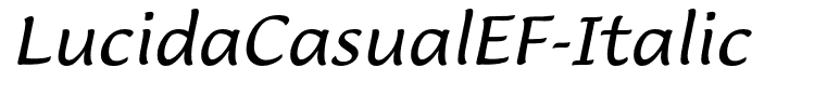 LucidaCasualEF-Italic