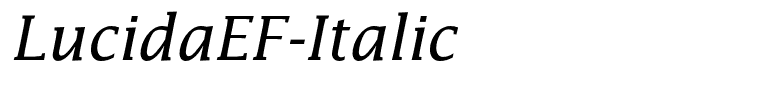 LucidaEF-Italic