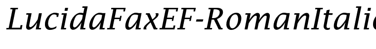 LucidaFaxEF-RomanItalic