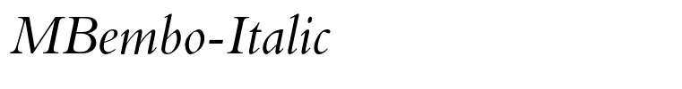 MBembo-Italic