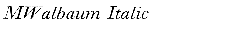 MWalbaum-Italic