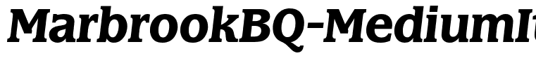 MarbrookBQ-MediumItalic