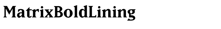 MatrixBoldLining