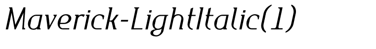 Maverick-LightItalic(1)