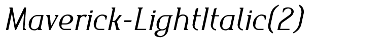 Maverick-LightItalic(2)