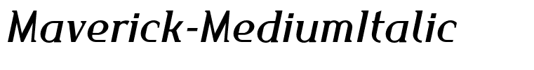 Maverick-MediumItalic