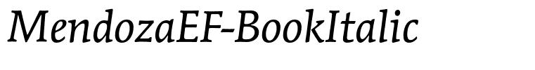 MendozaEF-BookItalic