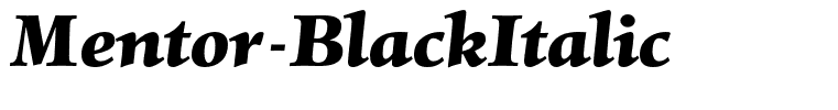 Mentor-BlackItalic