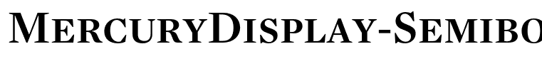 MercuryDisplay-SemiboldSC