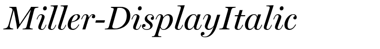 Miller-DisplayItalic