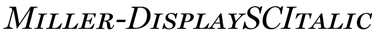 Miller-DisplaySCItalic