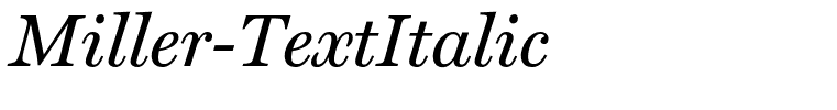 Miller-TextItalic
