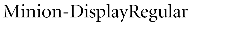 Minion-DisplayRegular