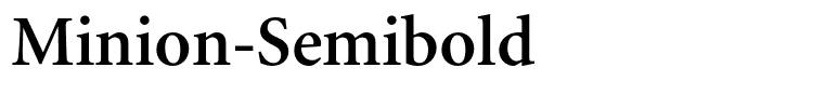 Minion-Semibold