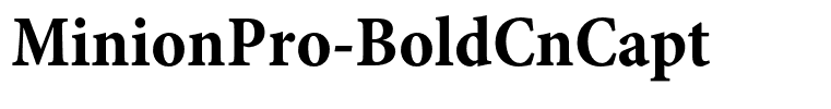 MinionPro-BoldCnCapt