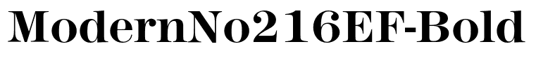 ModernNo216EF-Bold