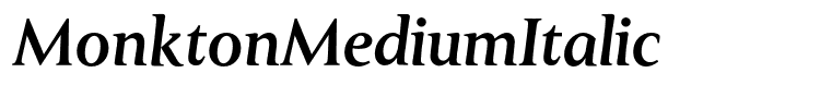MonktonMediumItalic