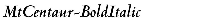 MtCentaur-BoldItalic