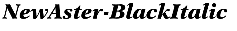 NewAster-BlackItalic