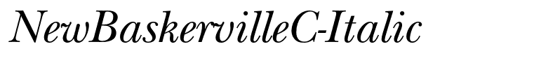NewBaskervilleC-Italic