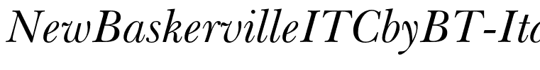 NewBaskervilleITCbyBT-Italic