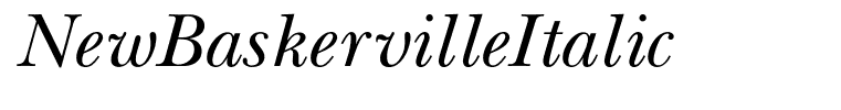NewBaskervilleItalic