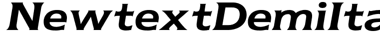 NewtextDemiItalic