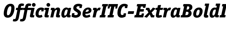 OfficinaSerITC-ExtraBoldItalic