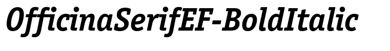 OfficinaSerifEF-BoldItalic