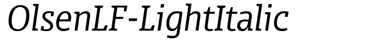 OlsenLF-LightItalic