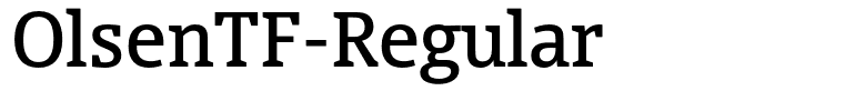 OlsenTF-Regular
