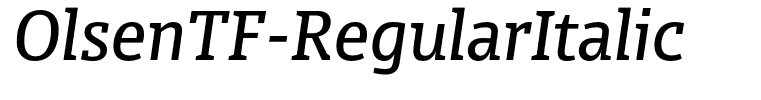 OlsenTF-RegularItalic