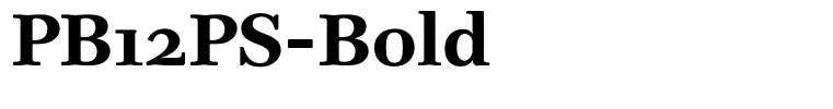 PB12PS-Bold