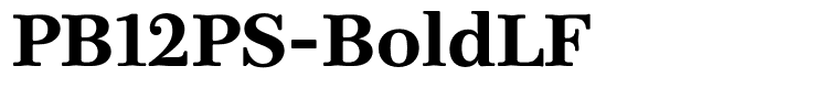 PB12PS-BoldLF
