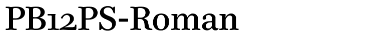 PB12PS-Roman