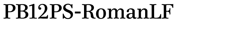 PB12PS-RomanLF
