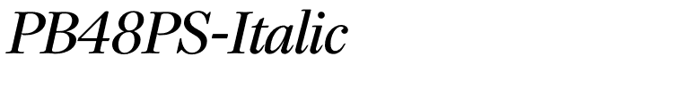 PB48PS-Italic