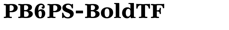 PB6PS-BoldTF