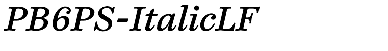 PB6PS-ItalicLF